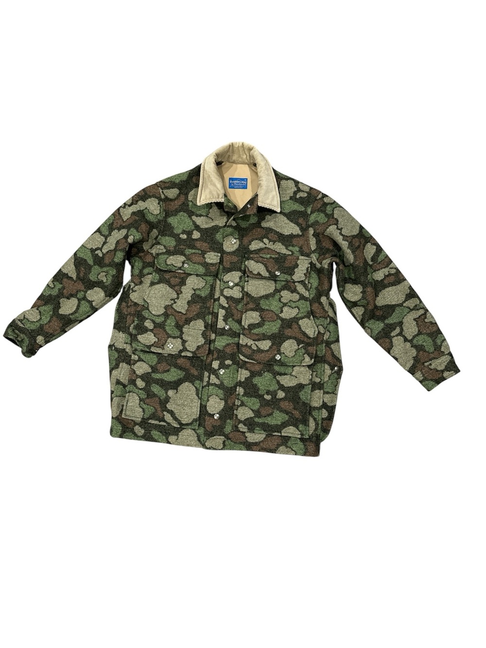 VTG 70s 80s Outdoors Man by Pendleton Wool Camo Jacket Mens Medium Made in USA